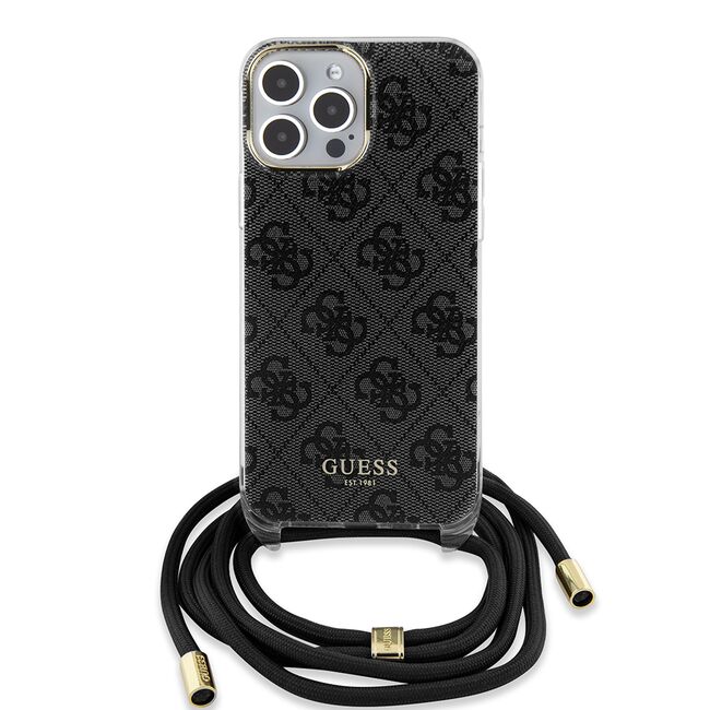 Husa premium  iPhone 15 Pro Max pentru Guess Elegance Series - Negru darth vader