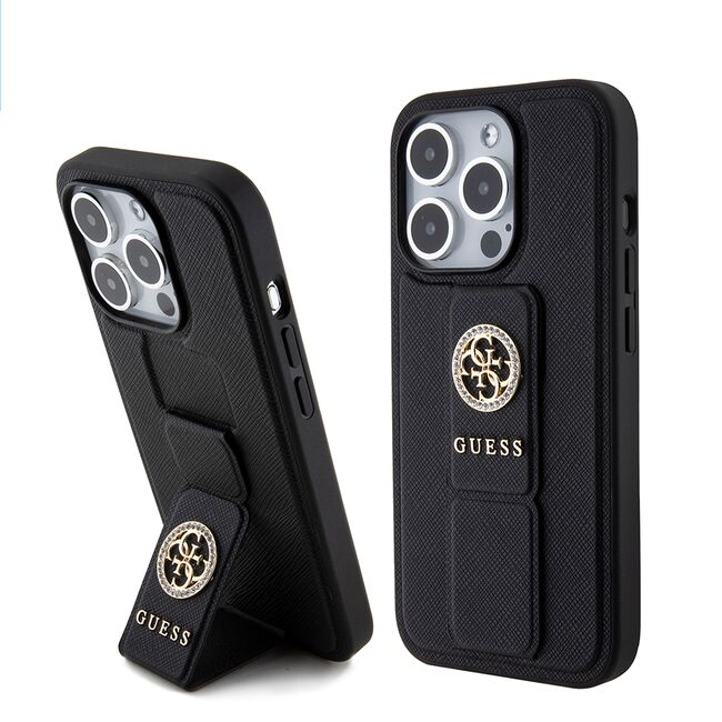 Husa premium  iPhone 15 Pro Max pentru Guess Elegance Series - Negru royal