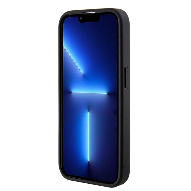 Husa premium  iPhone 15 Pro Max pentru Guess Elegance Series - Negru royal