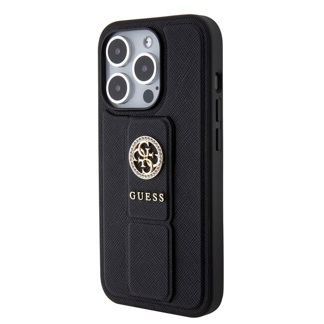 Husa premium  iPhone 15 Pro Max pentru Guess Elegance Series - Negru royal