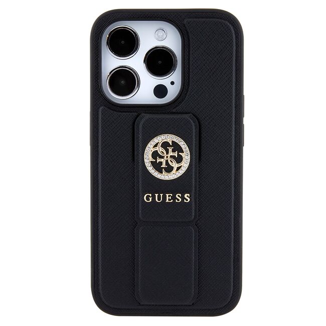 Husa premium  iPhone 15 Pro Max pentru Guess Elegance Series - Negru royal