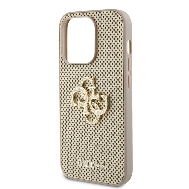 Husa premium  iPhone 15 Pro pentru Guess Elegance Series - Auriu