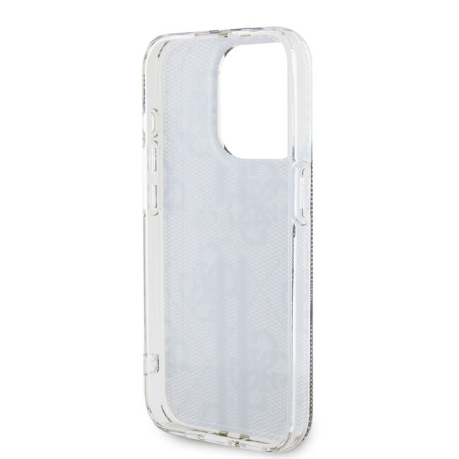 Husa premium  iPhone 15 Pro pentru Guess Elegance Series - Gri deschis