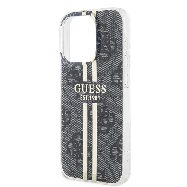 Husa premium  iPhone 15 Pro pentru Guess Elegance Series - Gri inchis