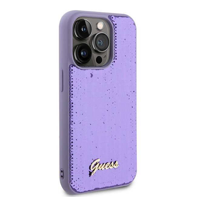 Husa premium  iPhone 15 Pro pentru Guess Elegance Series - Lavanda