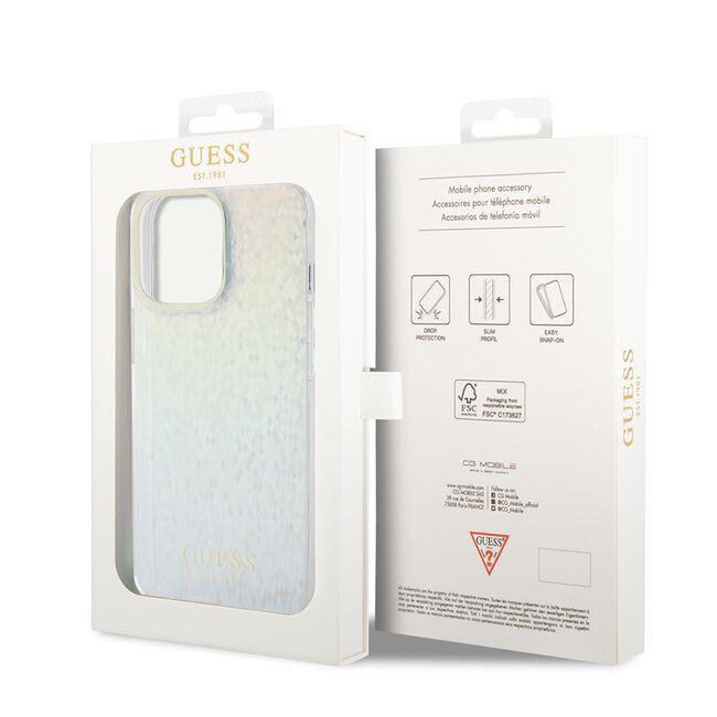 Husa premium  iPhone 15 Pro pentru Guess Elegance Series - Multicolor