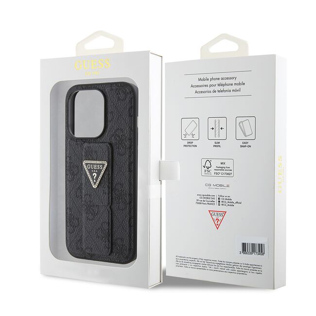 Husa premium  iPhone 15 Pro pentru Guess Elegance Series - Negru darth vader