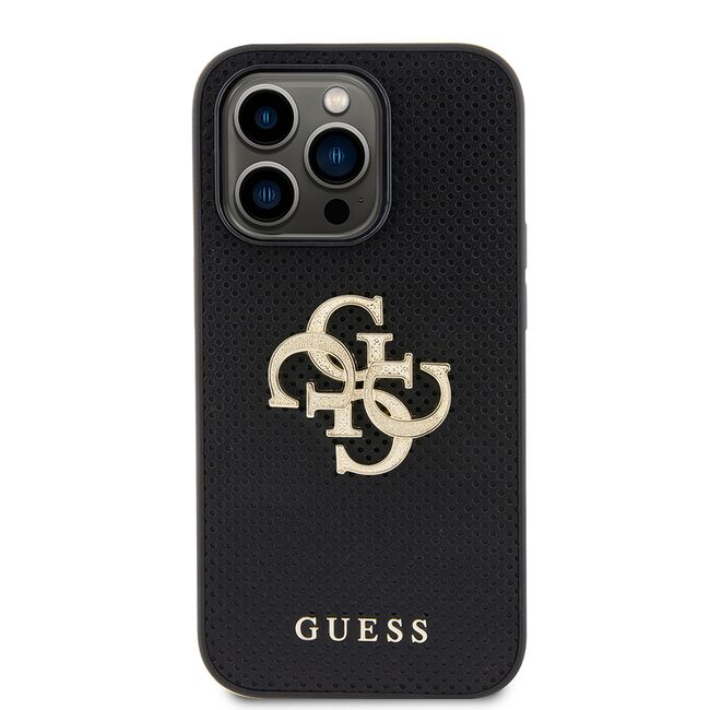 Husa premium  iPhone 15 Pro pentru Guess Elegance Series - Negru denim