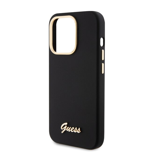 Husa premium  iPhone 15 Pro pentru Guess Elegance Series - Negru