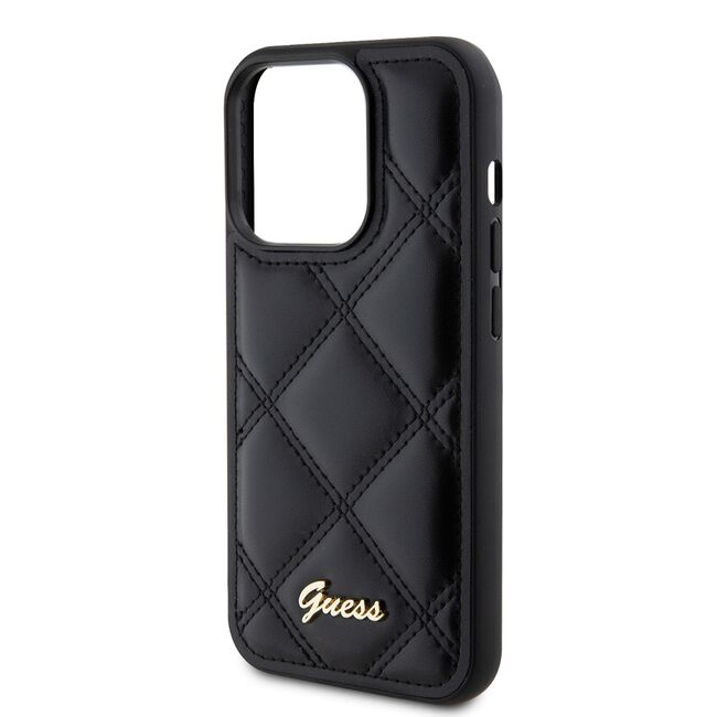 Husa premium  iPhone 15 Pro pentru Guess Elegance Series - Negru