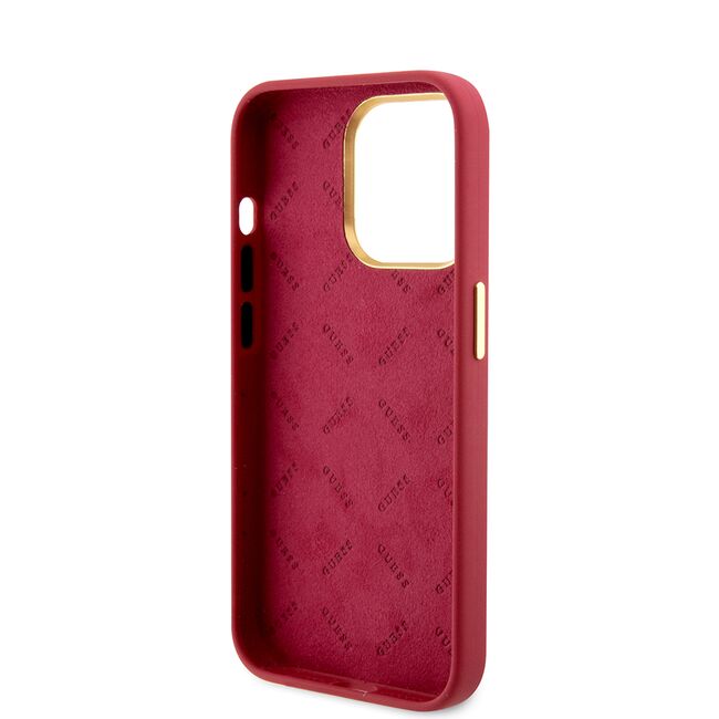 Husa premium  iPhone 15 Pro pentru Guess Elegance Series - Rosu