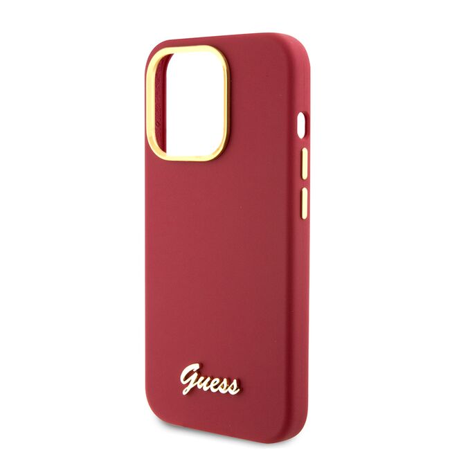 Husa premium  iPhone 15 Pro pentru Guess Elegance Series - Rosu