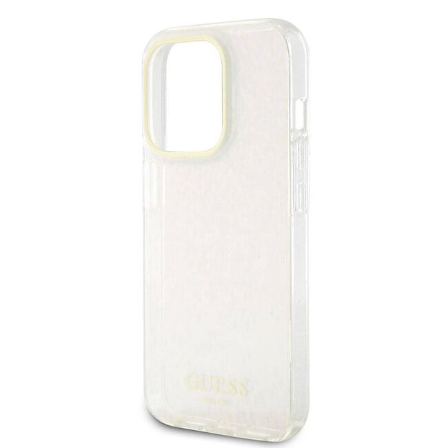 Husa premium  iPhone 15 Pro pentru Guess Elegance Series - Roz inchis