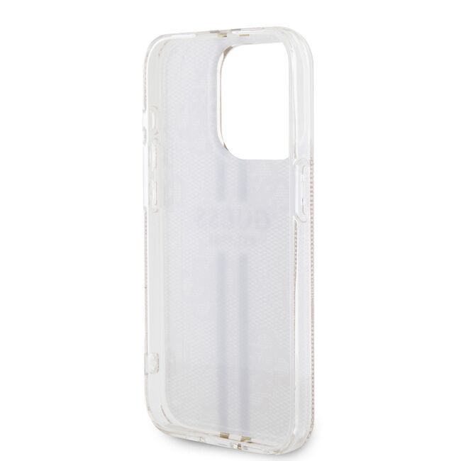 Husa premium  iPhone 15 Pro pentru Guess Elegance Series - Roz neon