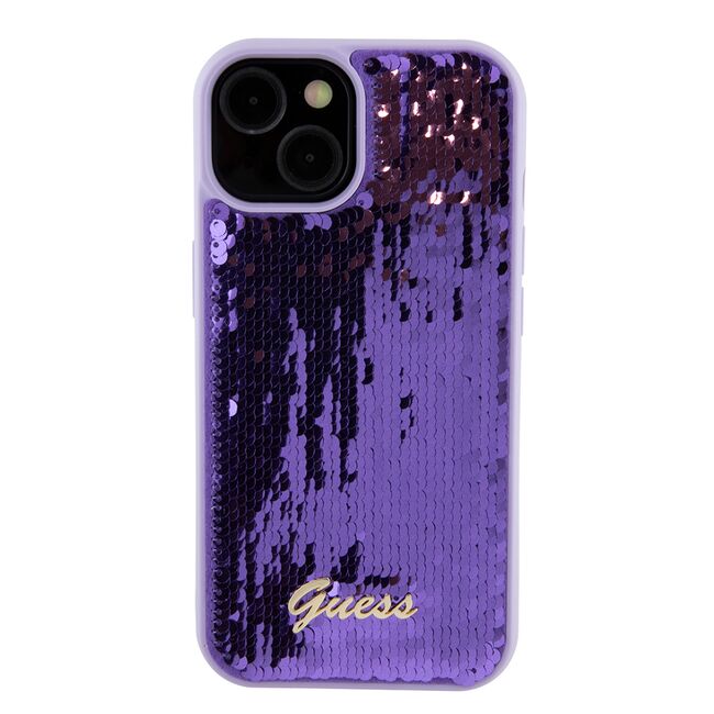 Husa premium  iPhone 15 pentru Guess Elegance Series - Mov