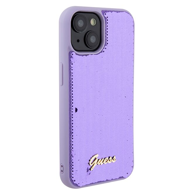 Husa premium  iPhone 15 pentru Guess Elegance Series - Mov