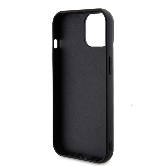 Husa premium  iPhone 15 pentru Guess Elegance Series - Negru denim
