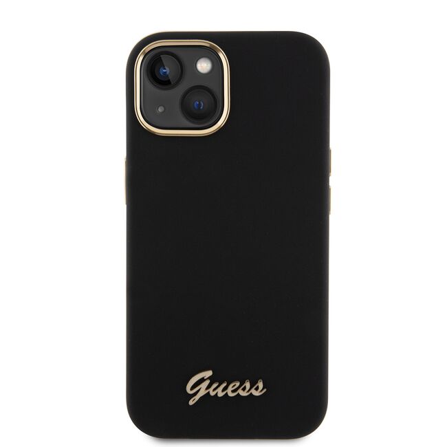 Husa premium  iPhone 15 pentru Guess Elegance Series - Negru