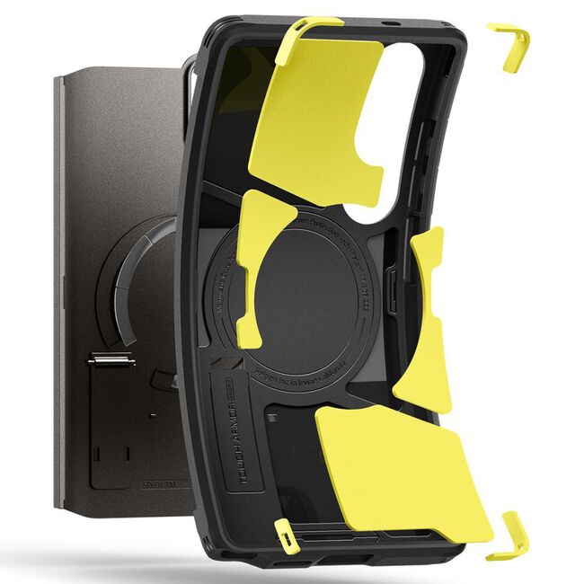 Husa premium pentru  Samsung Galaxy S25 Ultra Spigen - Tough Armor MagSafe kickstand - Gun Metal