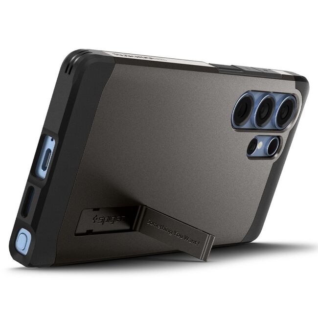 Husa premium pentru  Samsung Galaxy S25 Ultra Spigen - Tough Armor MagSafe kickstand - Gun Metal