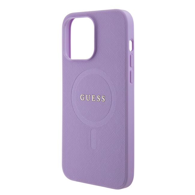 Husa premium pentru  iPhone 15 Pro Max compatibila MagSafe Guess Luxury Series - Lavanda
