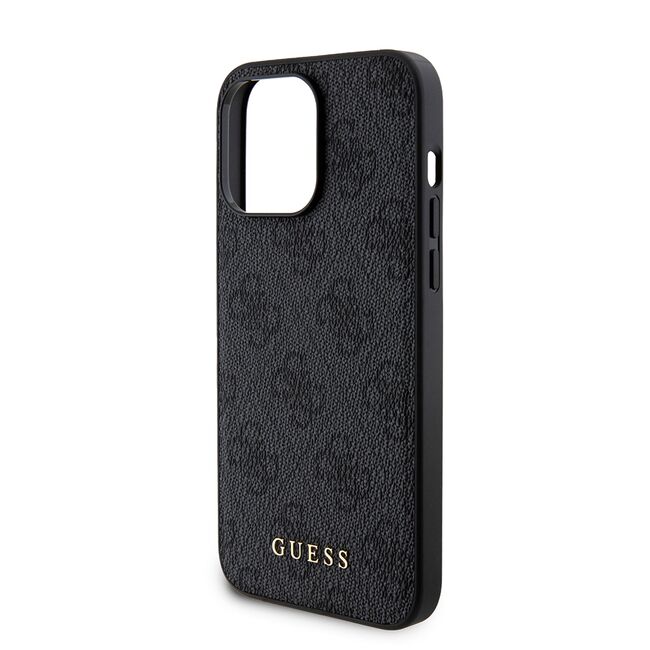 Husa premium pentru  iPhone 15 Pro Max compatibila MagSafe Guess Luxury Series - Negru royal