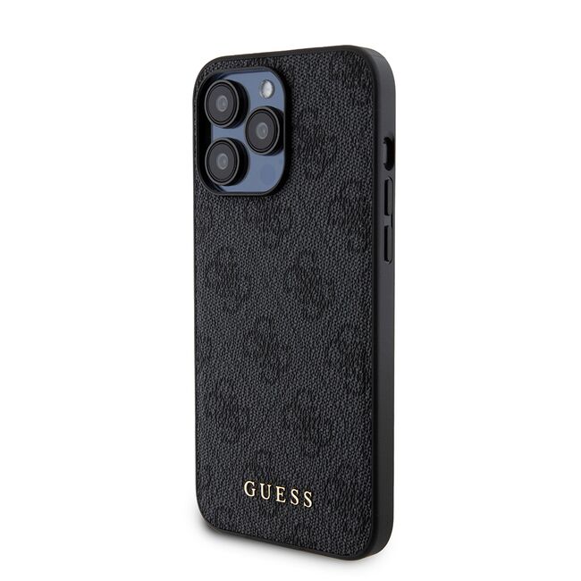 Husa premium pentru  iPhone 15 Pro Max compatibila MagSafe Guess Luxury Series - Negru royal
