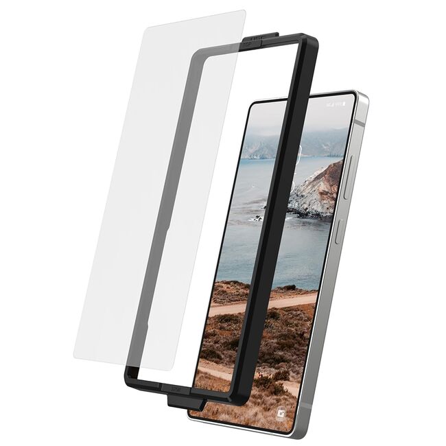 Folie tempered glass pentru Samsung Galaxy S25 Ultra UAG Flex Shield Eco, transparenta