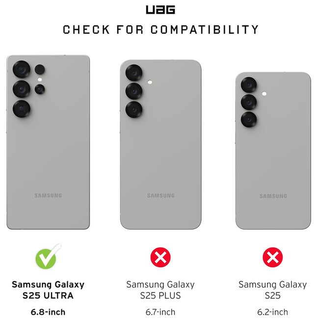 Folie tempered glass pentru Samsung Galaxy S25 Ultra UAG Flex Shield Eco, transparenta