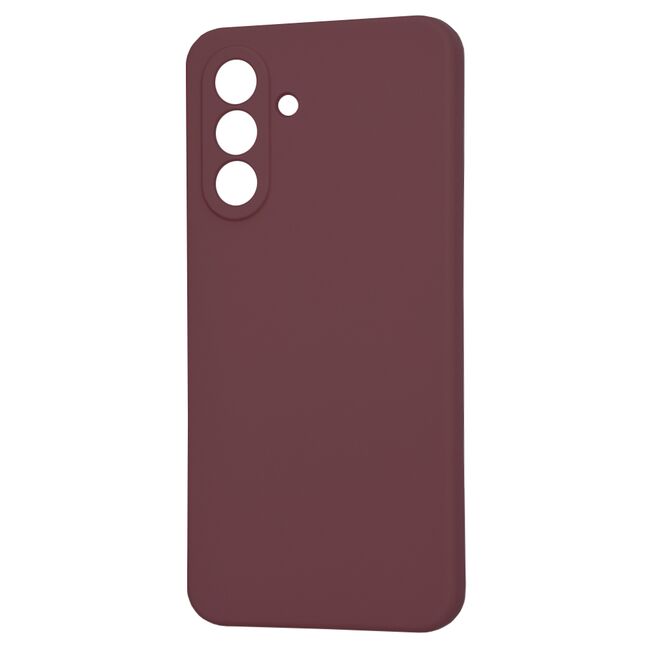 Husa pentru  Samsung Galaxy A56 Liquid Silicone cu MagSafe, subțire, captusita cu microfibra, anti amprentă, protectie cameră foto, Bordeaux