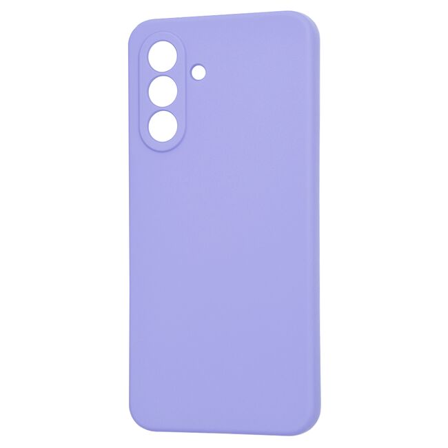 Husa pentru  Samsung Galaxy A56 Liquid Silicone cu MagSafe, subțire, captusita cu microfibra, anti amprentă, protectie cameră foto, Lavanda