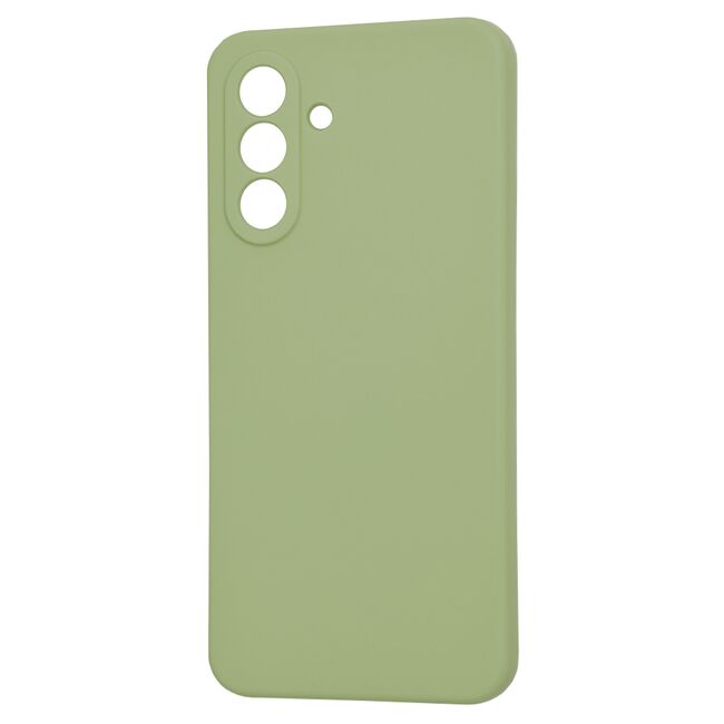 Husa pentru  Samsung Galaxy A56 Liquid Silicone cu MagSafe, subțire, captusita cu microfibra, anti amprentă, protectie cameră foto, Verde