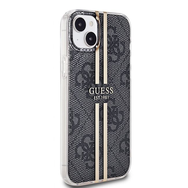 Husa premium  iPhone 15 Plus pentru Guess Elegance Series - Gri inchis