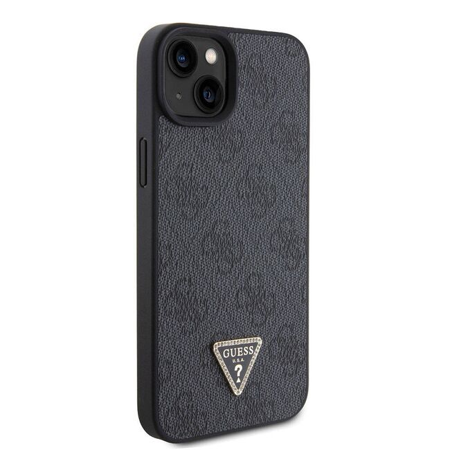 Husa premium  iPhone 15 Plus pentru Guess Elegance Series - Negru
