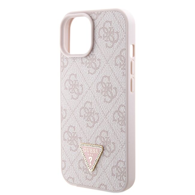 Husa premium  iPhone 15 Plus pentru Guess Elegance Series - Roz