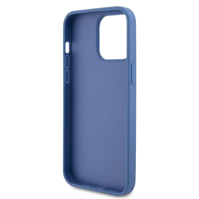 Husa premium  iPhone 15 Pro pentru Guess Elegance Series - Albastru deschis