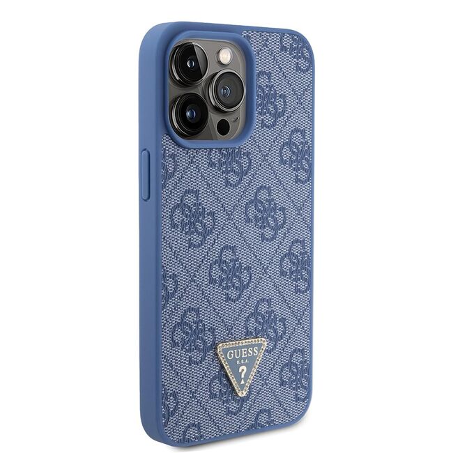 Husa premium  iPhone 15 Pro pentru Guess Elegance Series - Albastru deschis