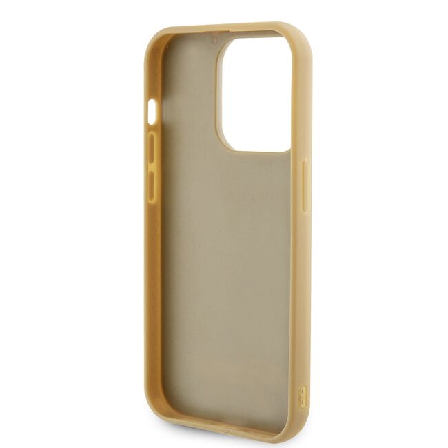 Husa premium  iPhone 15 Pro pentru Guess Elegance Series - Auriu