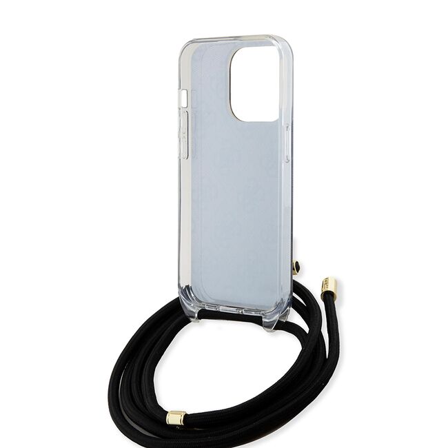 Husa premium  iPhone 15 Pro pentru Guess Elegance Series - Gri inchis
