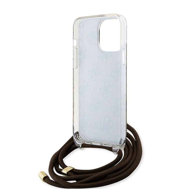 Husa premium  iPhone 15 Pro pentru Guess Elegance Series - Maro