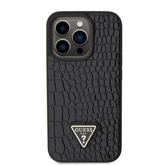 Husa premium  iPhone 15 Pro pentru Guess Elegance Series - Negru electric