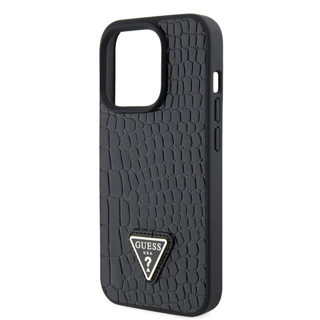 Husa premium  iPhone 15 Pro pentru Guess Elegance Series - Negru electric