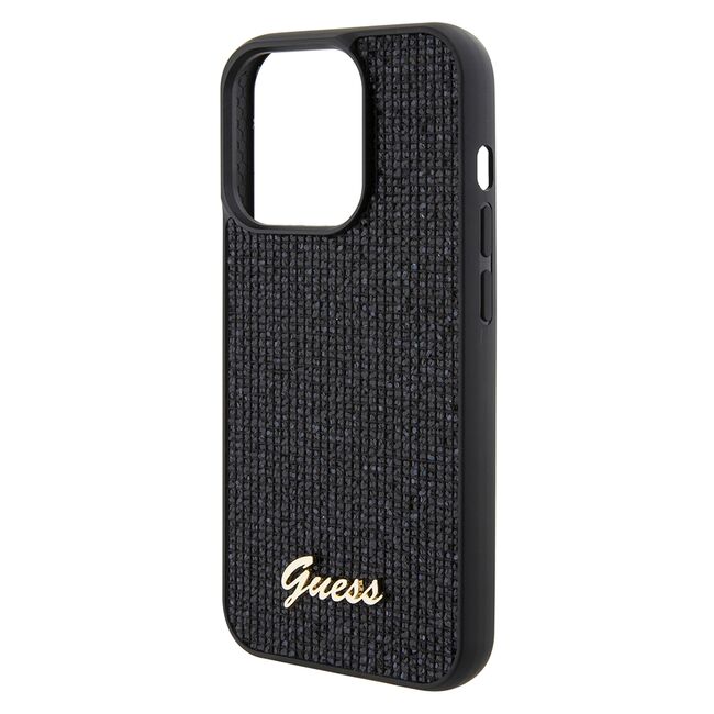 Husa premium  iPhone 15 Pro pentru Guess Elegance Series - Negru