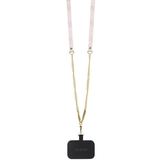 Husa premium  iPhone 15 Pro pentru Guess Elegance Series - Roz neon