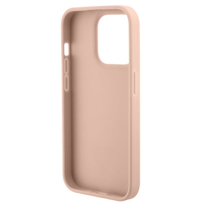 Husa premium  iPhone 15 Pro pentru Guess Elegance Series - Roz pal