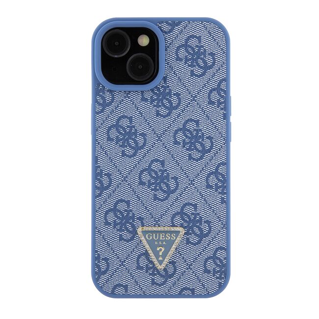 Husa premium  iPhone 15 pentru Guess Elegance Series - Albastru