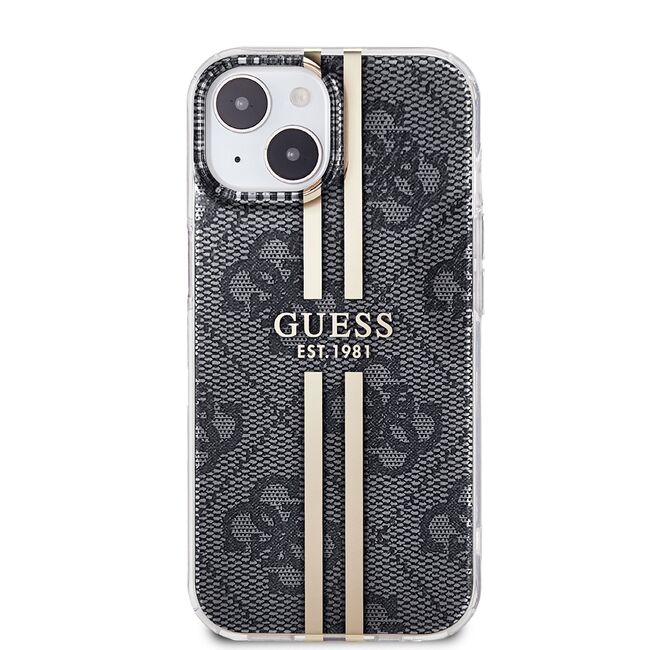 Husa premium  iPhone 15 pentru Guess Elegance Series - Gri inchis