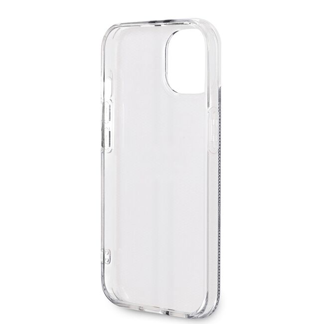 Husa premium  iPhone 15 pentru Guess Elegance Series - Gri inchis