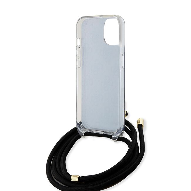 Husa premium  iPhone 15 pentru Guess Elegance Series - Gri inchis