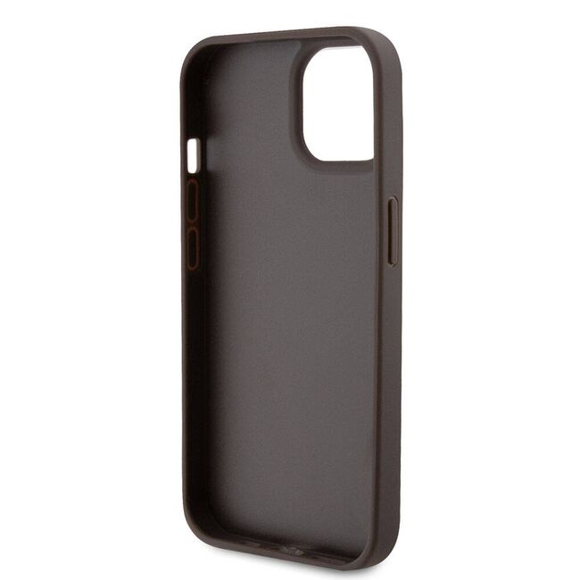 Husa premium  iPhone 15 pentru Guess Elegance Series - Maro